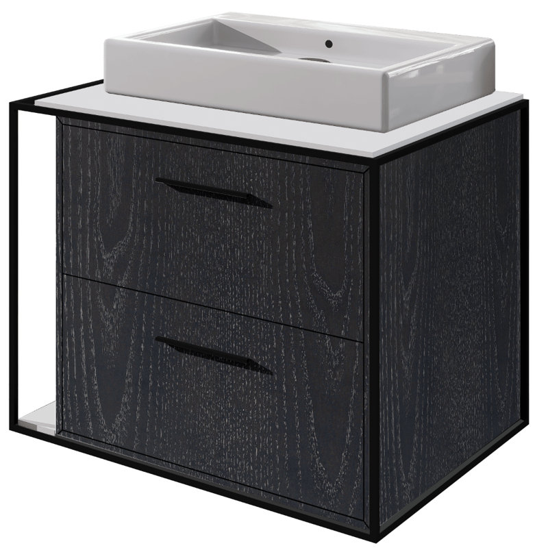 Aquagrande 18.5'' L Bathroom Sink, 0 Hole