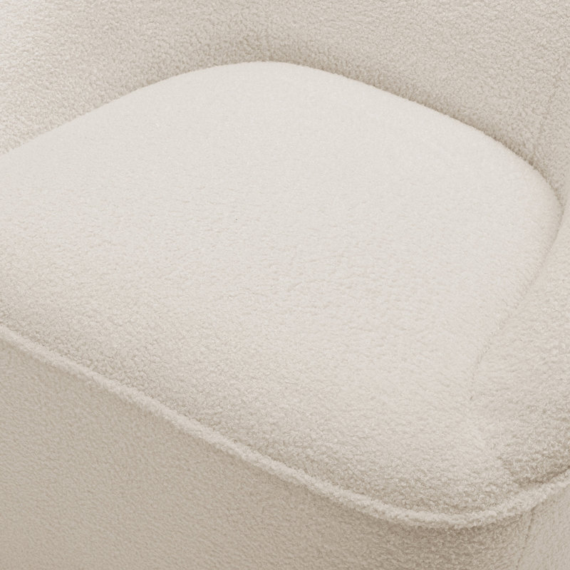 Fauteuil pivotant Anson Boucle