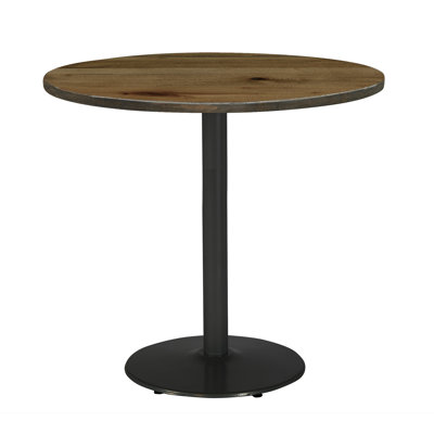 Urban Loft Round Solid Wood Breakroom Table