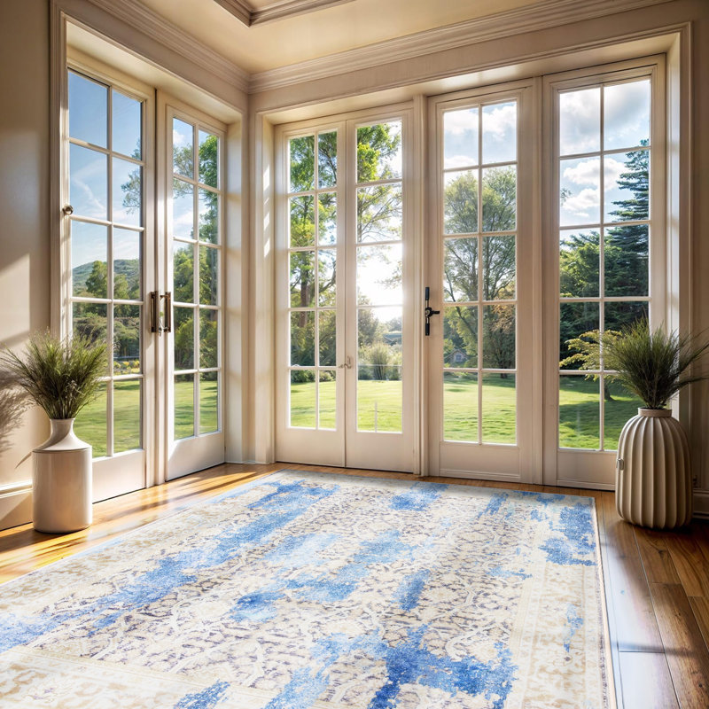 Large Abstract Rugs Living Room Rug Washable Bedroom Rug Non-Slip Colorful Vintage Accent Floor Carpet For Home Decor