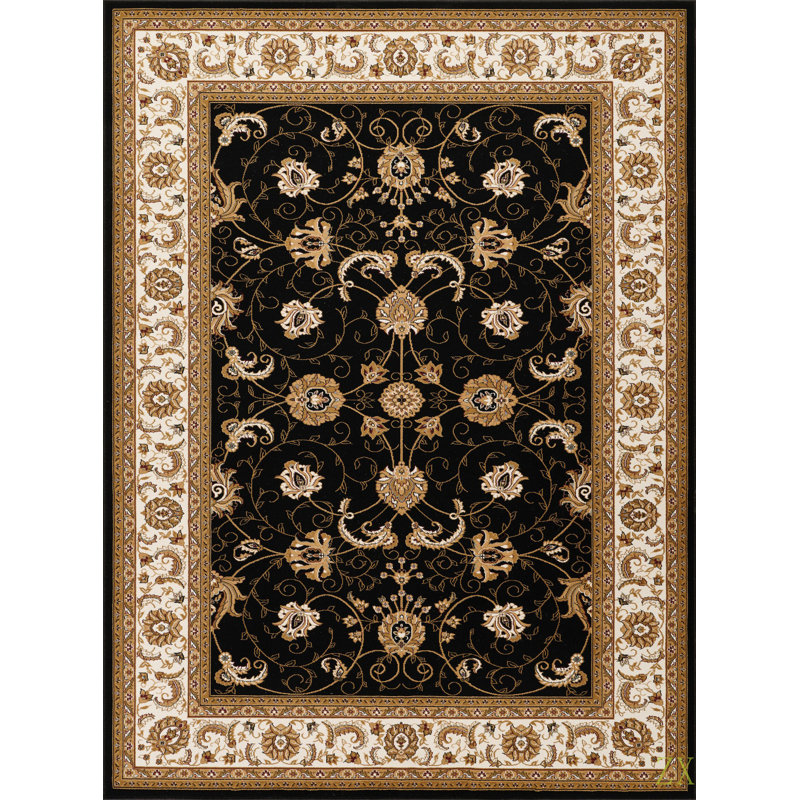 Manchester 7 Ft. 10 In. X 10 Ft. 6 In. Area Rug, Rectangle 7'10" x 10'6", Black