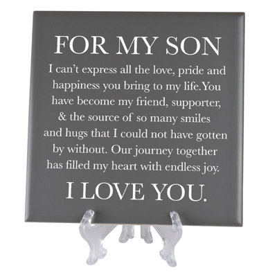 «Son, I Can Express All The Love», plaque décorative