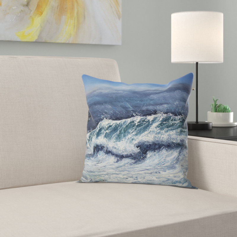Oreiller de tempête de photographie Seascape