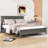 Disaya Wooden Platform Bed with Headboard and Footboard-164115064-164115046
