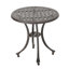 Table d'appoint d'extérieur en fonte d'aluminium durable, parfaite pour les réceptions de patio et de jardin, facile à déplacer et durable.
