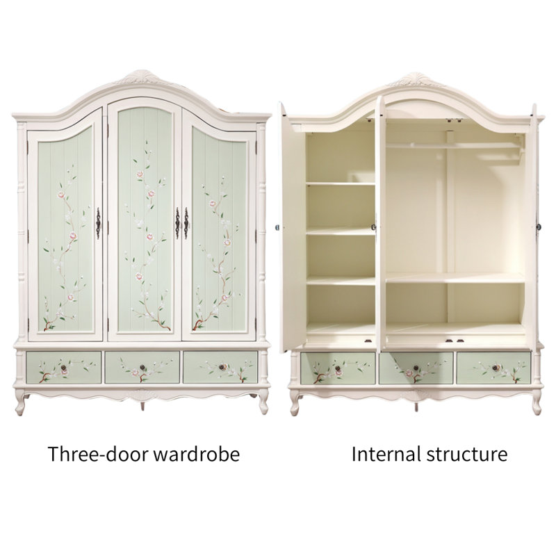 Garde-robe à trois portes American Classic