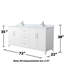 Elan 66'' Double Bathroom Vanity with Marble Top-1951351507-1993474013-1993474014