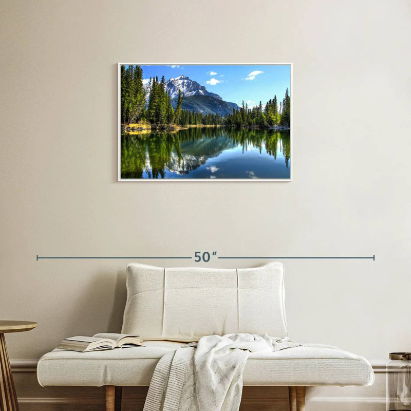 Parc national Banff, Cadre flottant blanc, 31 po x 21 po