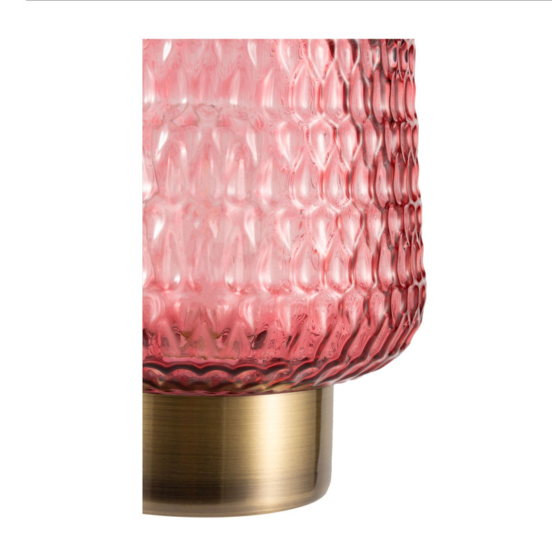 Broch Metal Novelty Lamp, Pink