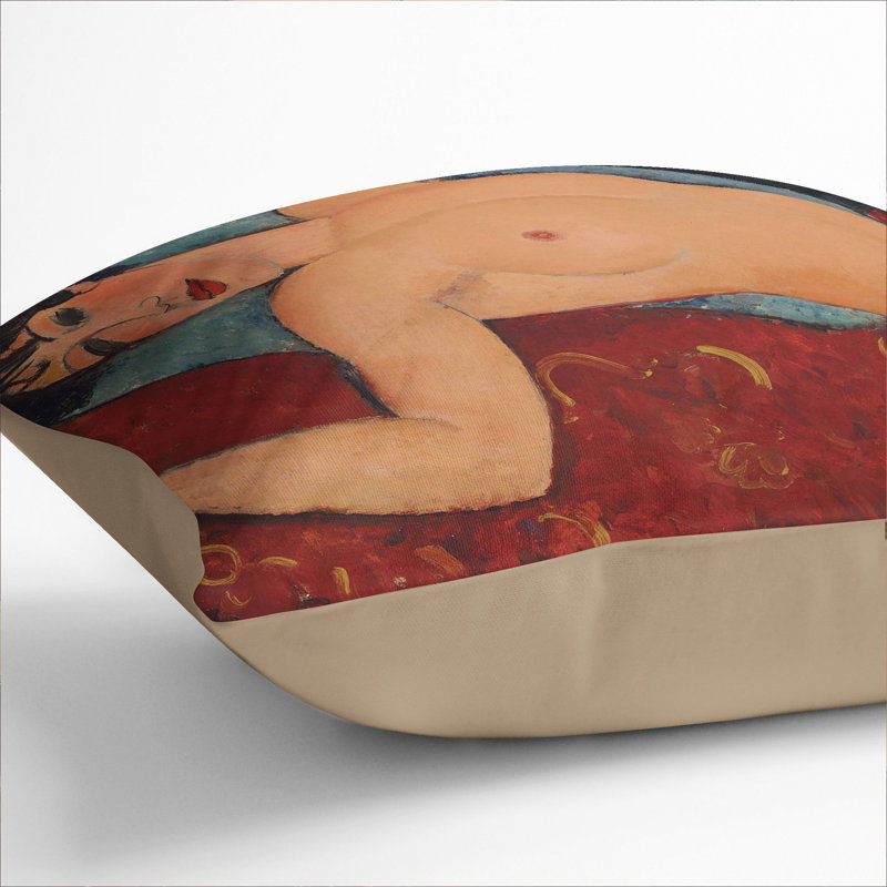 Nude Female Vol.1 Square Throw Cushion, 55cm H x 55cm W x 20cm D, Stone