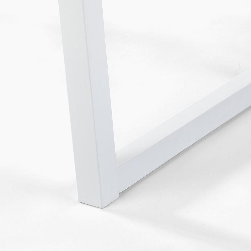 Banc de salle à manger en bois blanc Tobery