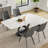  Till Modern Uphostered PU Leather Parsons Chair Dining Chair (Set of 4)-97817376