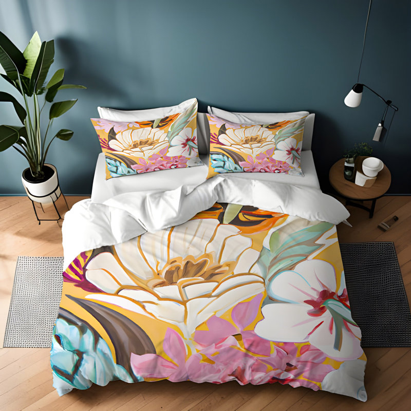Literie , Housse de couette simple + 1 taie décorative pour