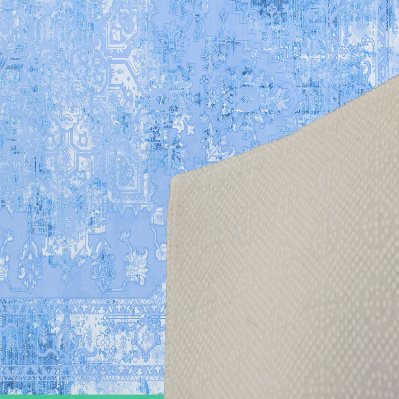 Stylish Hall Carpet 2.6 x 4.9 Feet, 1% Polyester with 8 mm Pile Height | Antibacterial, Non-Slip PVC Felt Dot Underside | Machine Washable, 3D Digital Printing | Perfect for Home Entryways & Living Spaces