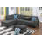 Alger 98" Wide Left Hand Facing Sofa & Chaise With Ottoman-786328634