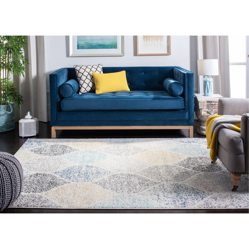 Tapis géométrique Nevaeh Performance, Rectangle 10 pi x 14 pi