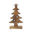 Figurine d'arbre de Noël blanc en bois naturel-891308478