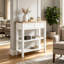 75.61 cm W Solid Wood Top Console Table