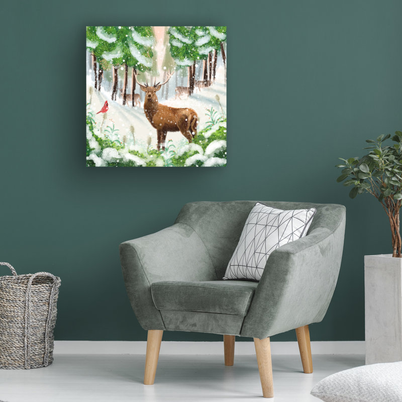 Art sur toile, bolologia, Clare, Davis, Londres, neige, forêt, États-Unis, H 14 po x l 14 po