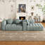 Canapé modulaire modulaire en chenille moderne, gris L 103 po, 3 coussins-268250200-268250202