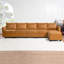 Canapé modulaire en U convertible 5 places avec repose-pieds et méridienne réversible Rudolfa-101482563