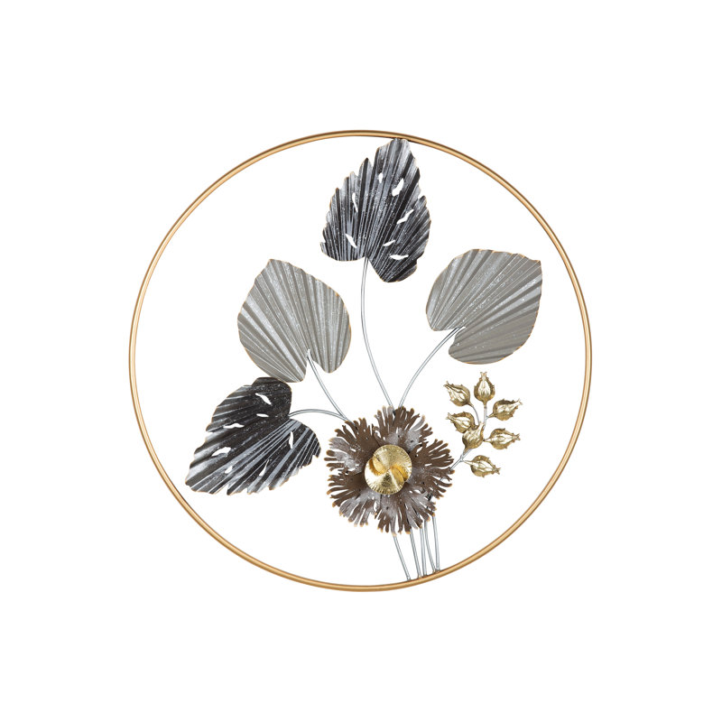 Coastal Plants & Flowers Wall Decor on Metal
