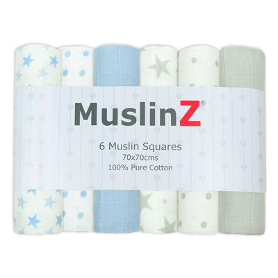 Losurdo MuslinZ Baby Muslin Squares 100% Cotton