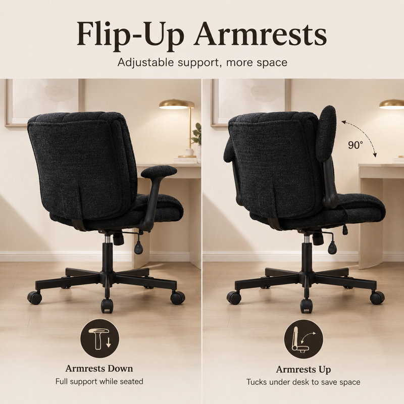 Fauteuil de bureau Criss Cross, Noir