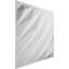 Panneau mural décoratif 3D H 19 5/8 po x l 19 5/8 po Arrow, blanc, 50 / pte