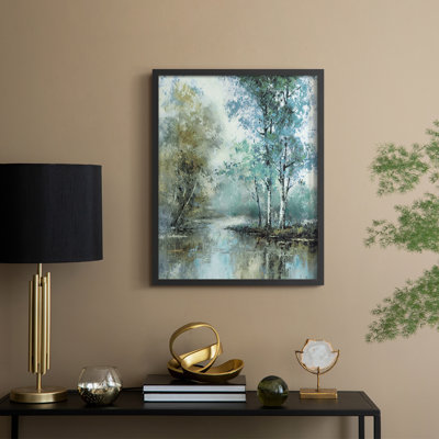 «Spring's Grace I», reproduction encadrée - bois massif