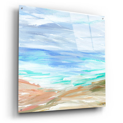 «Sand Strokes 4» par Annie Warren, art mural en verre acrylique