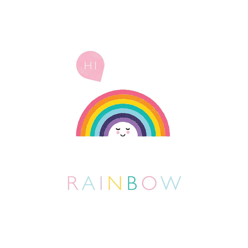 Rainbow by PaperPaintPixels - Wrapped Canvas Print, 101.6 cm H x 66.04 cm W x 3.175 cm D