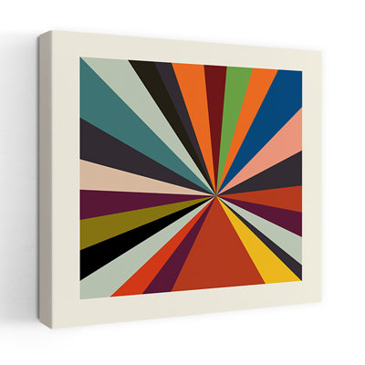 Art contemporain abstrait géométrique coloré
