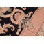 Tapis oriental noir en laine noué à la main de 8 pi 1 po x 10 pi 4 po Pabel