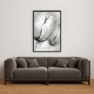 "Tulipes contemporaines" sur toile