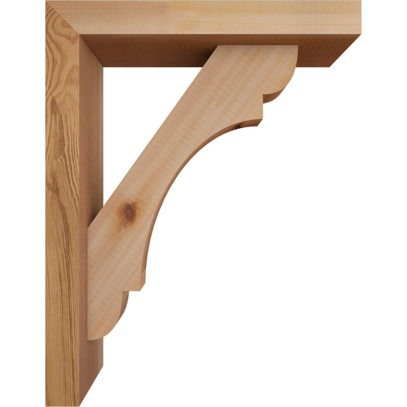 Support de bloc olympique avec entretoise décalée, 18 x 14, Cèdre rouge occidental de l 3 1/2 po (lisse)