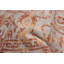 Tapis unique en viscose noué à la main orange 4 pi 11 po x 7 pi 11 po années 2010 Quanisha