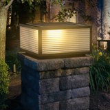 Solar Powered Integrated LED Outdoor Table Lamp Patio Post Lamp
