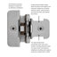 Double charnière démontable 1-1 / 4 po avec cadre à recouvrement automatique - nickel satiné - charnières de porte d'armoire (ensemble de 20)-37287752-125347247