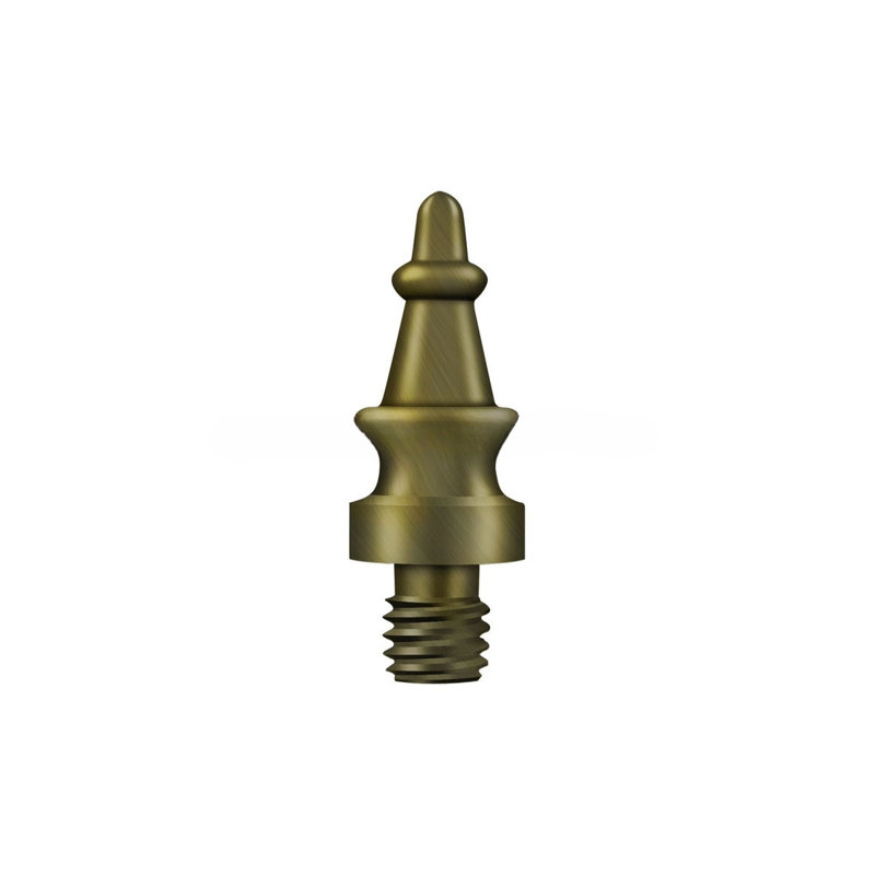Steeple Center Hinge Tip, Antique Brass