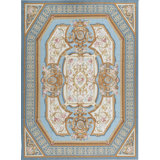 Hand-Knotted High-Quality Blue Area Rug
