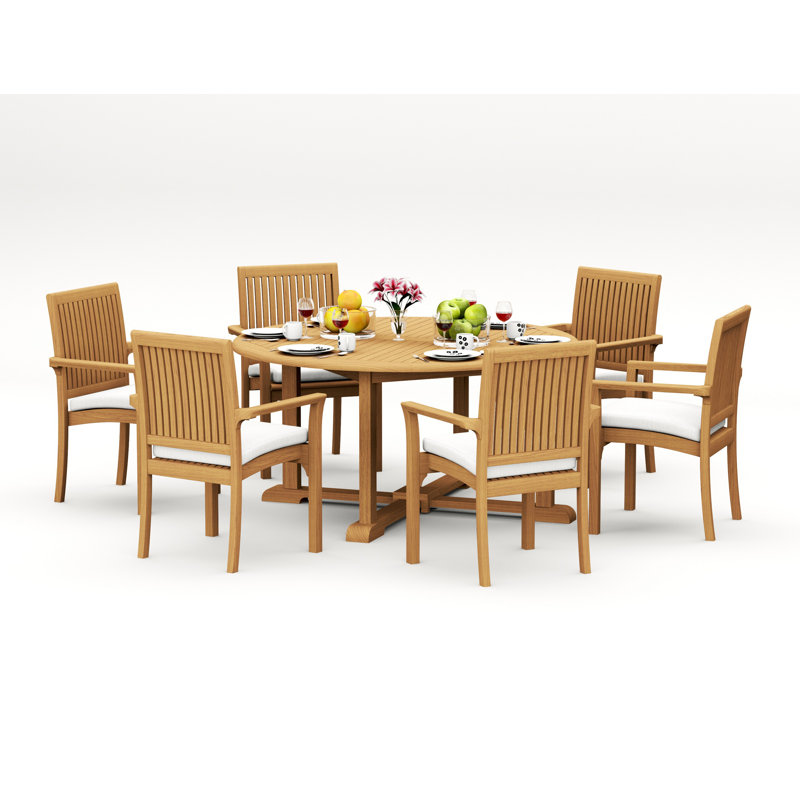 Lua Outdoor 7 - Piece Teak Dining Set
