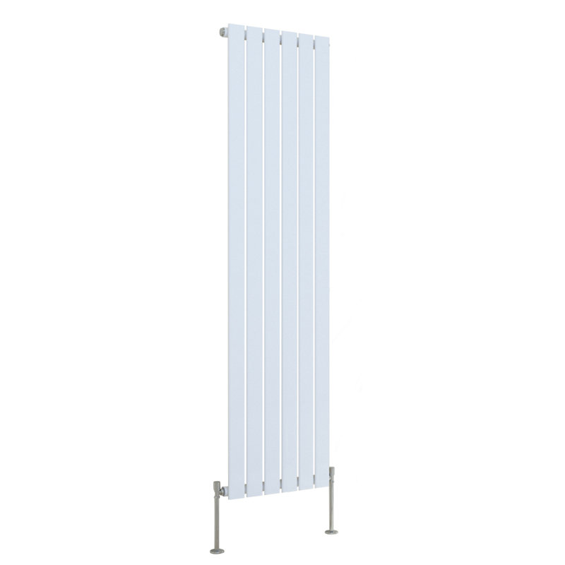 Shonnard Vertical Single Flat Panel Radiator, Gloss White, 160cm H x 40.8cm W