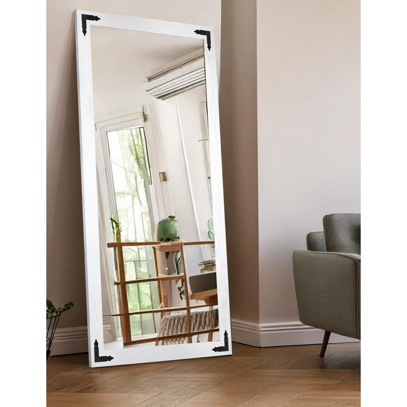 Miroir Gracie Oaks, 80 po x 33 po, Blanc