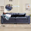 Ensemble de canapé modulaire 3 pièces, canapé-lit à assise profonde avec canapé surdimensionné de 120 po, causeuse de 86 po et fauteuil de 53 po-1190522403-1190522405