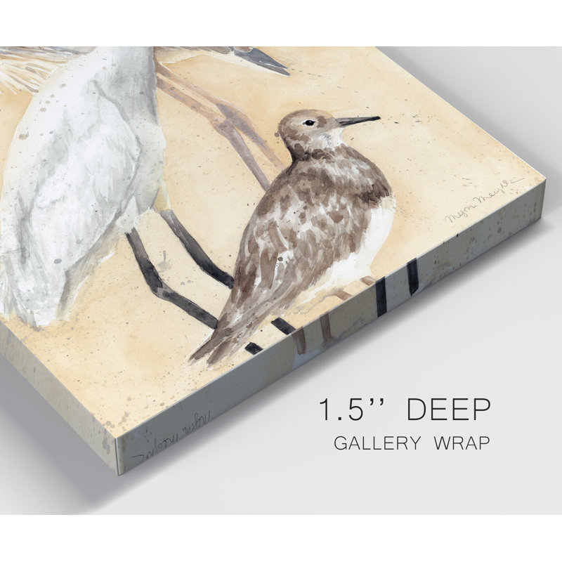 " Watercolor Waterbirds II " Painting Print, 12" H x 8" W x 1.5" D