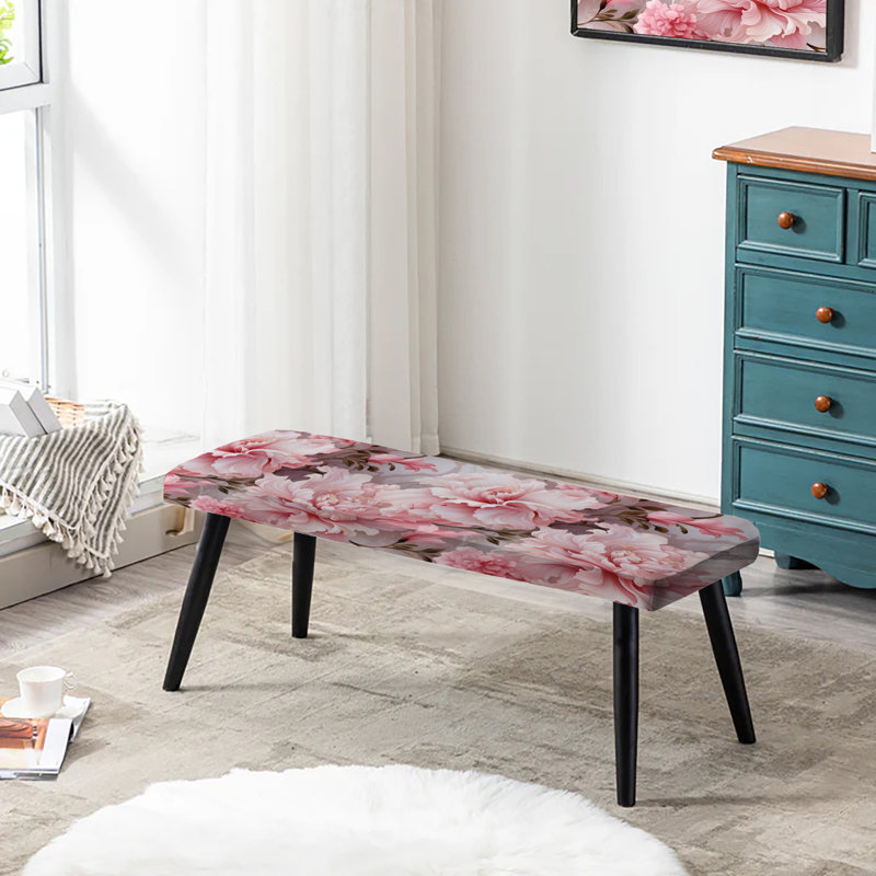 Banc rembourré éthéré rococo