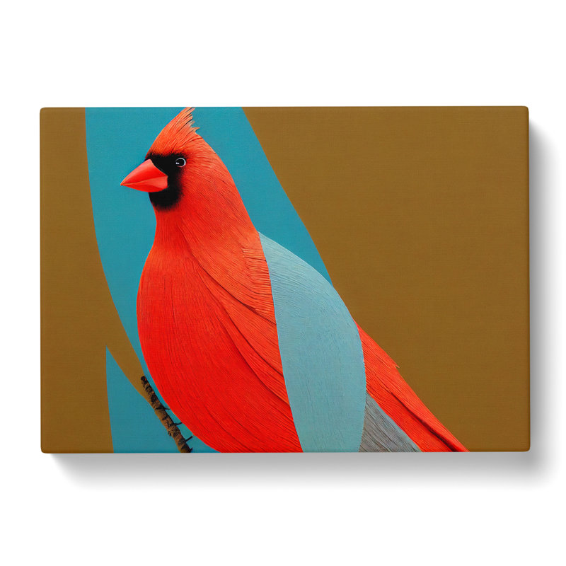 Cardinal Bird Vol.2 - Wrapped Canvas Print, 40cm H x 60cm W x 3cm D