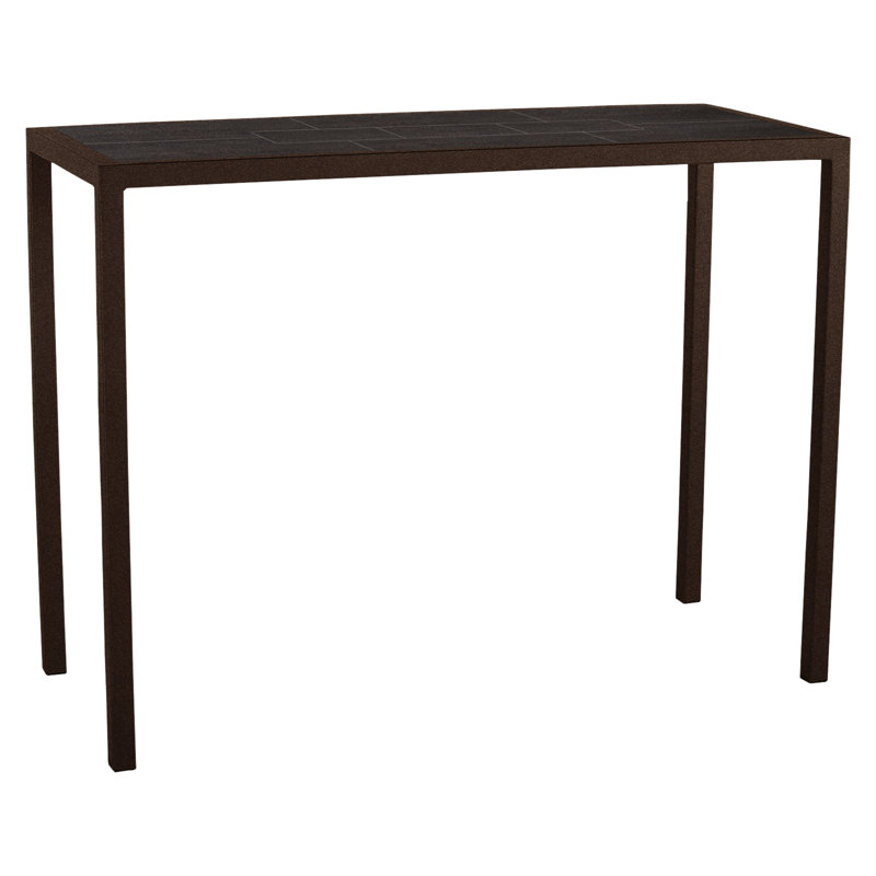Quadra Outdoor Rectangle Table, 20.5" W x 56.5" L x 37.5" H, Urban Shift, Copper Creek