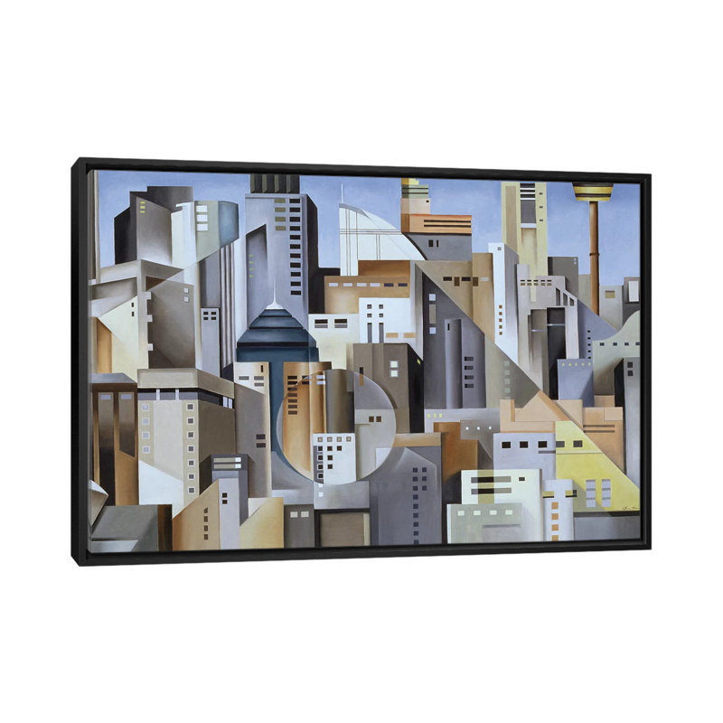 « composition look east » par catherine d’art, impression sur toile tendue, H 18 po x l 26 po x P 1,5 po, Pas de tapis